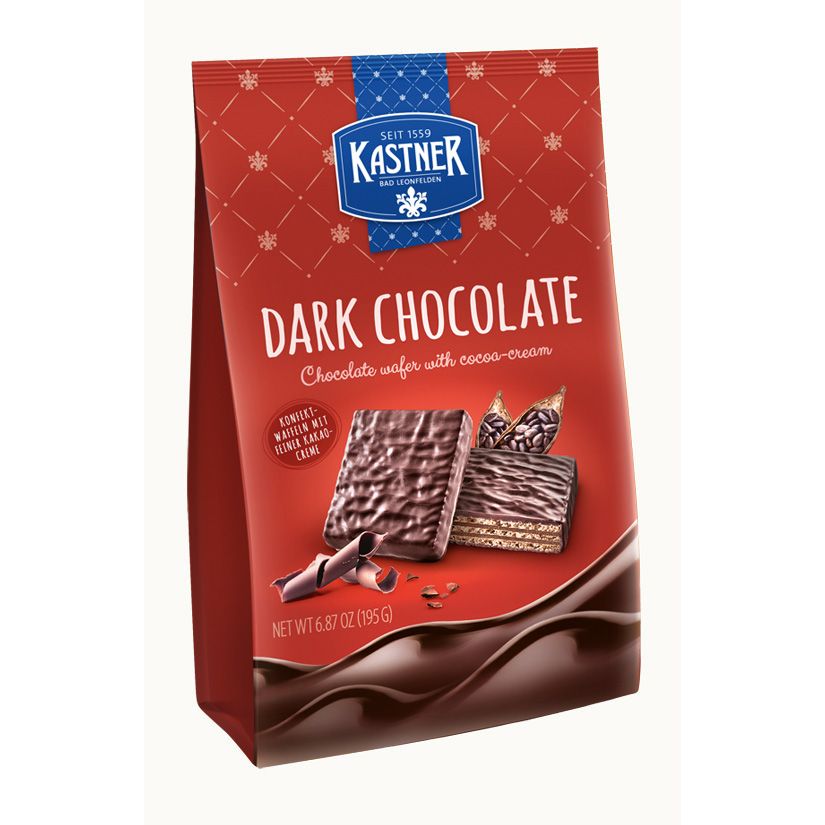 Kastner Dark Chocolate Wafers, 195 g red package