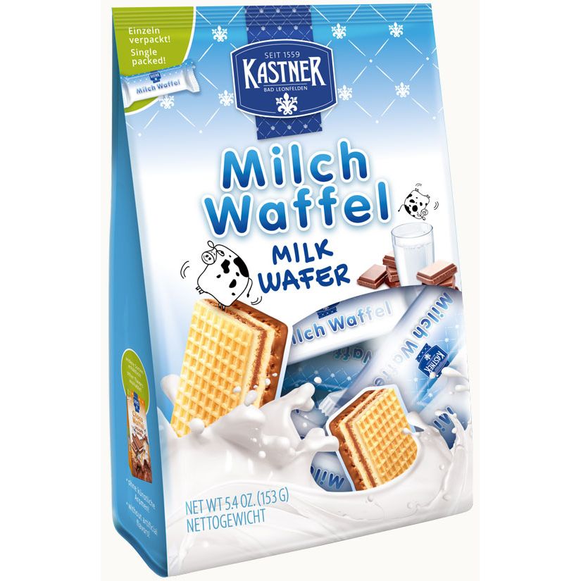 Kastner Milch Waffel milk wafers, 153 g blue package