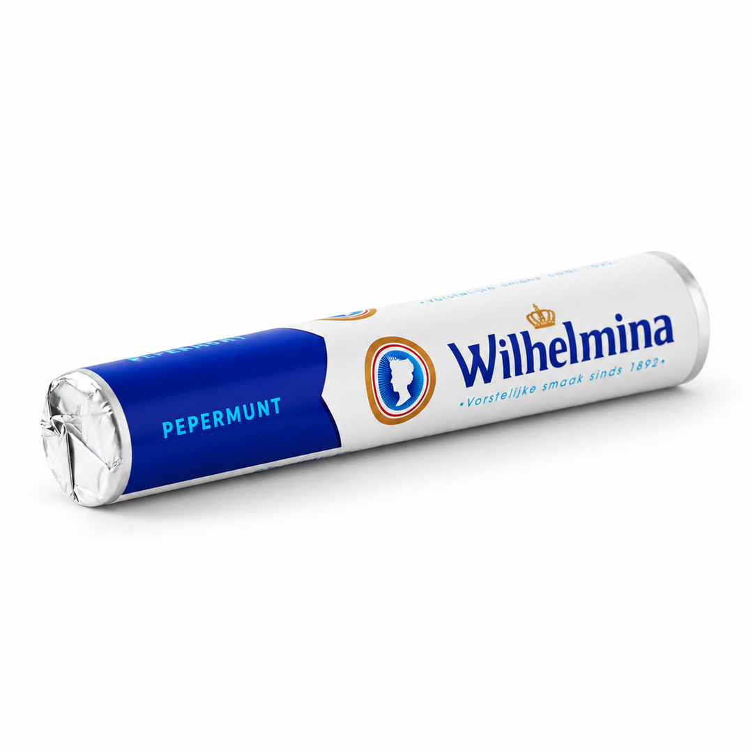 Wilhelmina peppermint mints 40 g roll