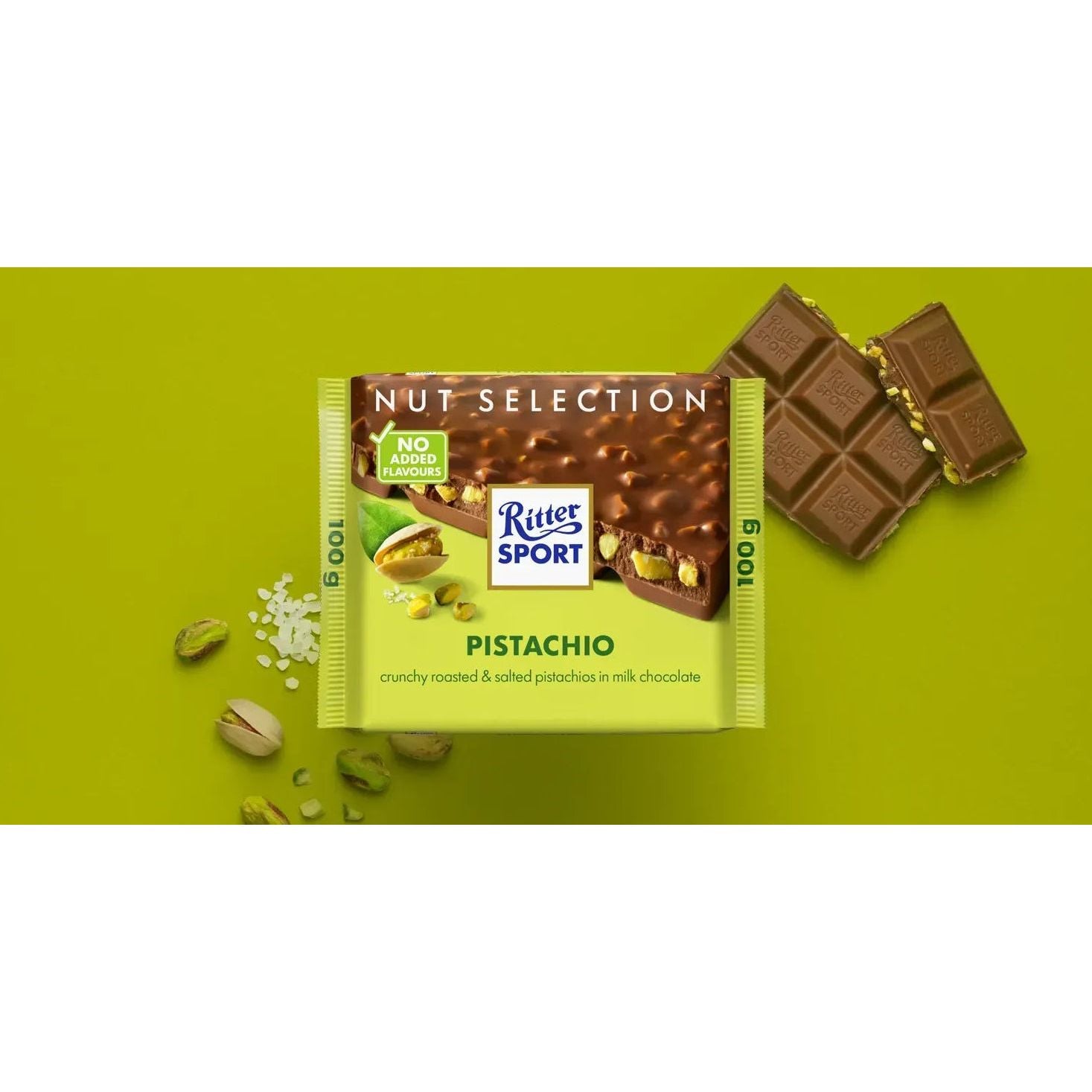 Ritter Sport Milk Chocolate with Pistachio