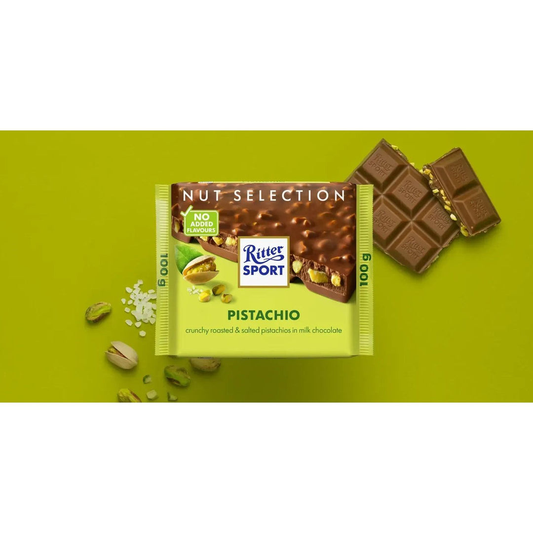 Ritter Sport Milk Chocolate with Pistachio
