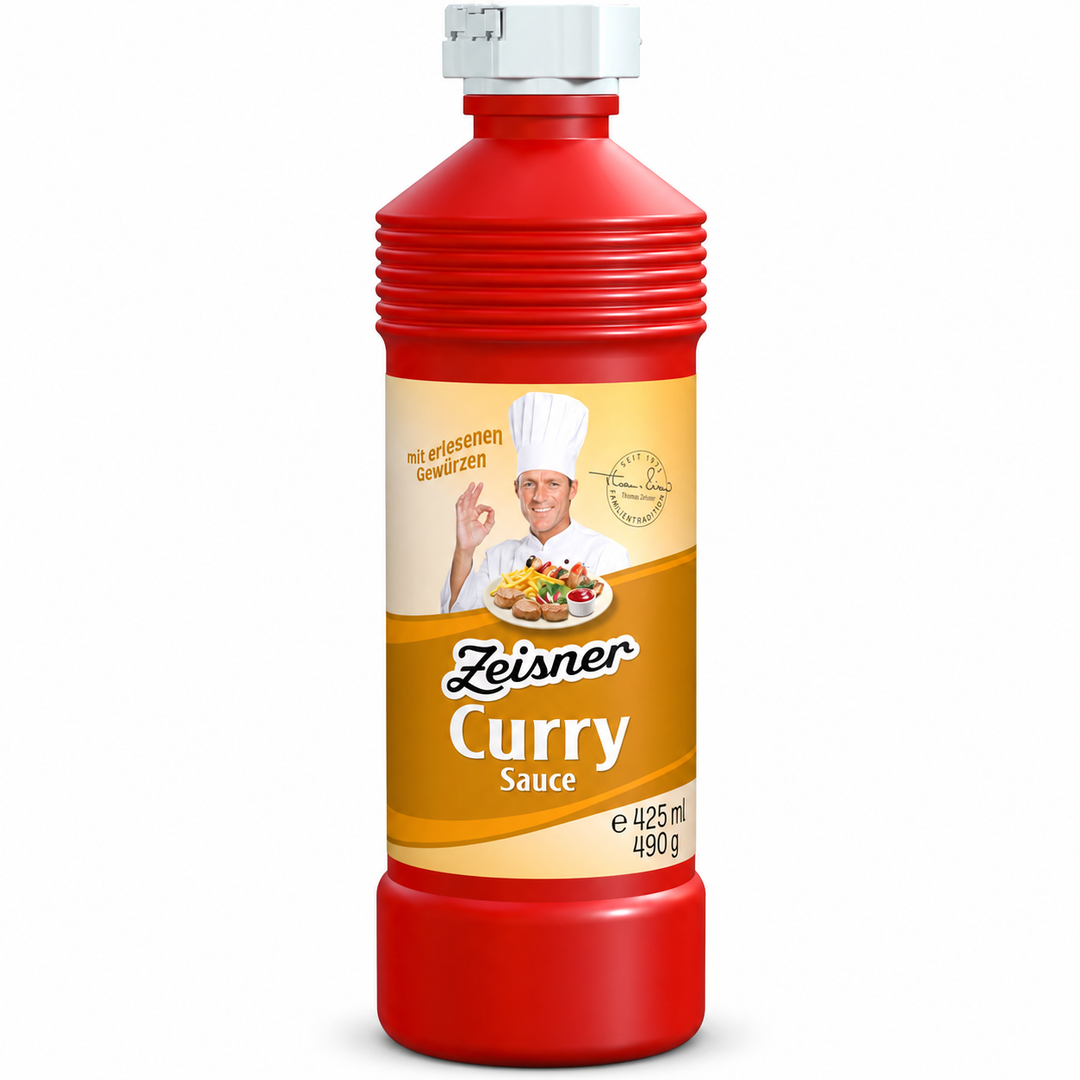 Zeisner Curry Sauce, 425 ml bottle, front view