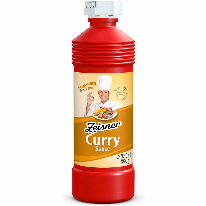 Zeisner Curry Sauce, 425 ml bottle, front view