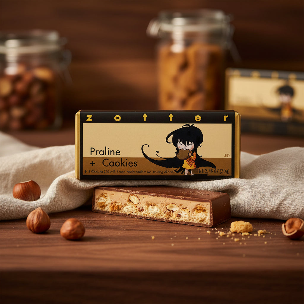 Zotter Praline + Cookies (Hand-scooped Chocolate)