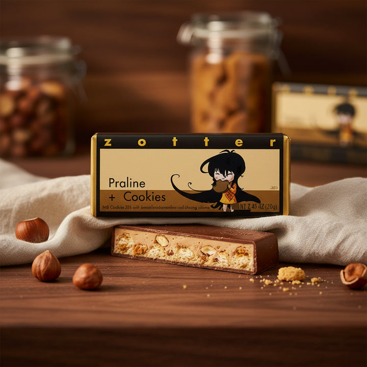 Zotter Praline + Cookies (Hand-scooped Chocolate)