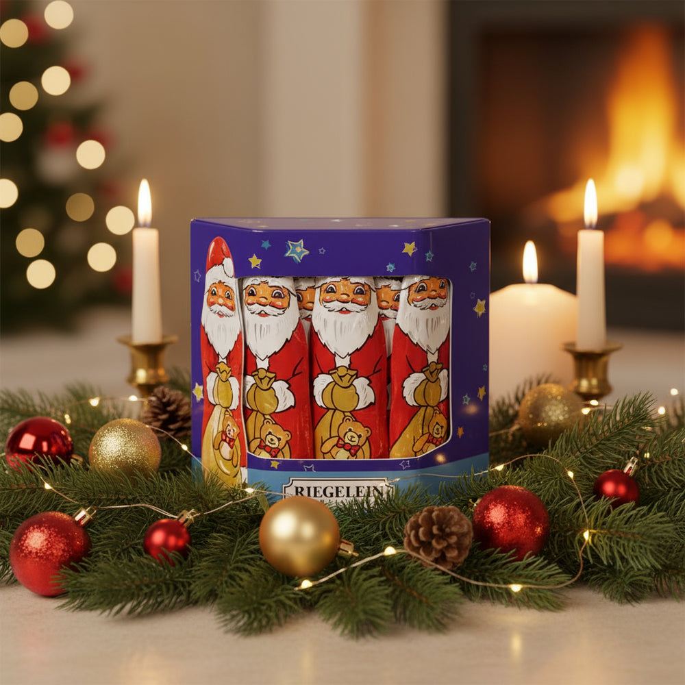 Riegelein Solid Santa's in Gift Box
