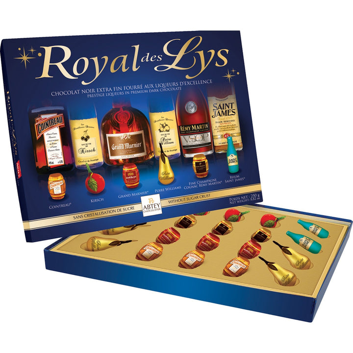 Abtey Royal des Lys Liqueur Filled Dark Chocolate - EuropeanDeli.com