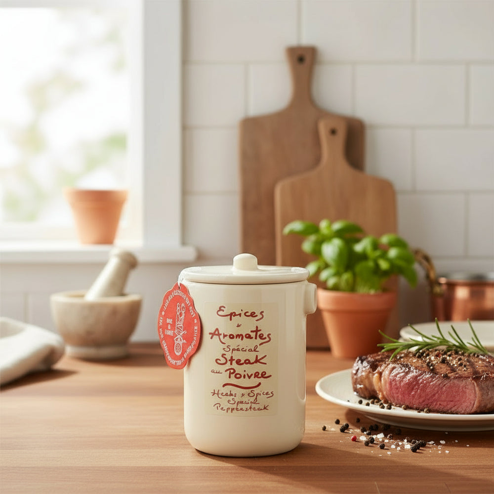 Anysetiers du Roy Herbs & Spices for Steak Au Poivre in Ceramic Pot