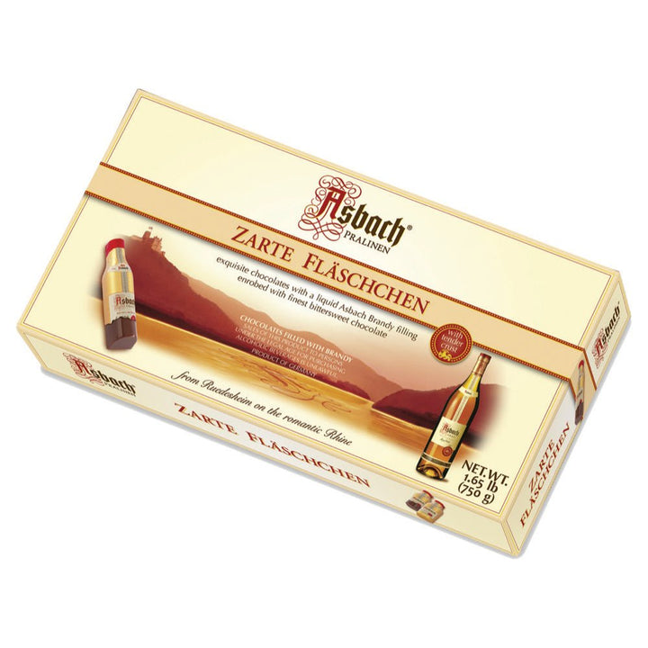 Asbach Chocolate Bottles in Gift Box with 60 Bottles - EuropeanDeli.com