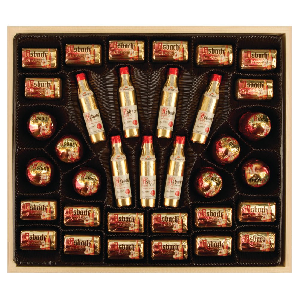Asbach Chocolate Assortment in Wooden Gift Box - EuropeanDeli.com