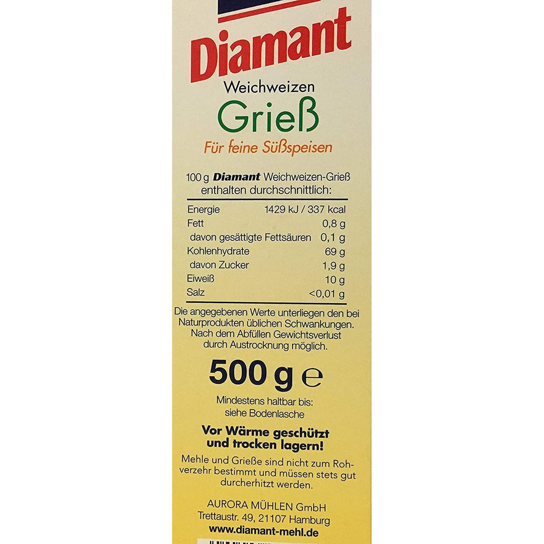 Diamant Weichweizen Griess - German Semolina