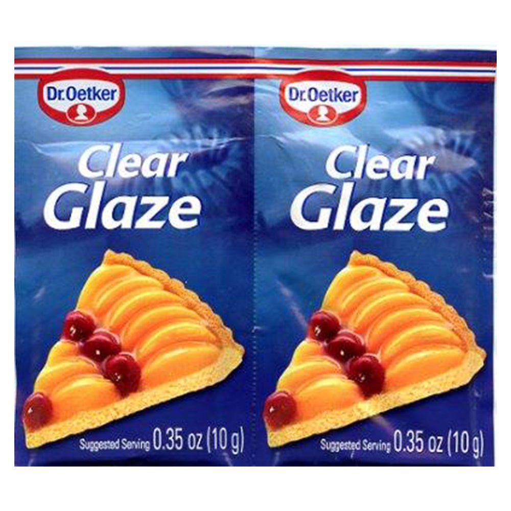 Dr Oetker Clear Cake Glaze - 2 Pouch Pack - EuropeanDeli.com