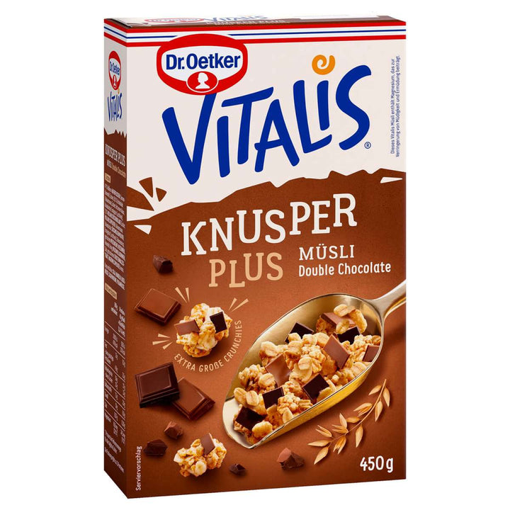 Dr. Oetker Vitalis Crunchy Plus Double Chocolate Müsli (Granola)
