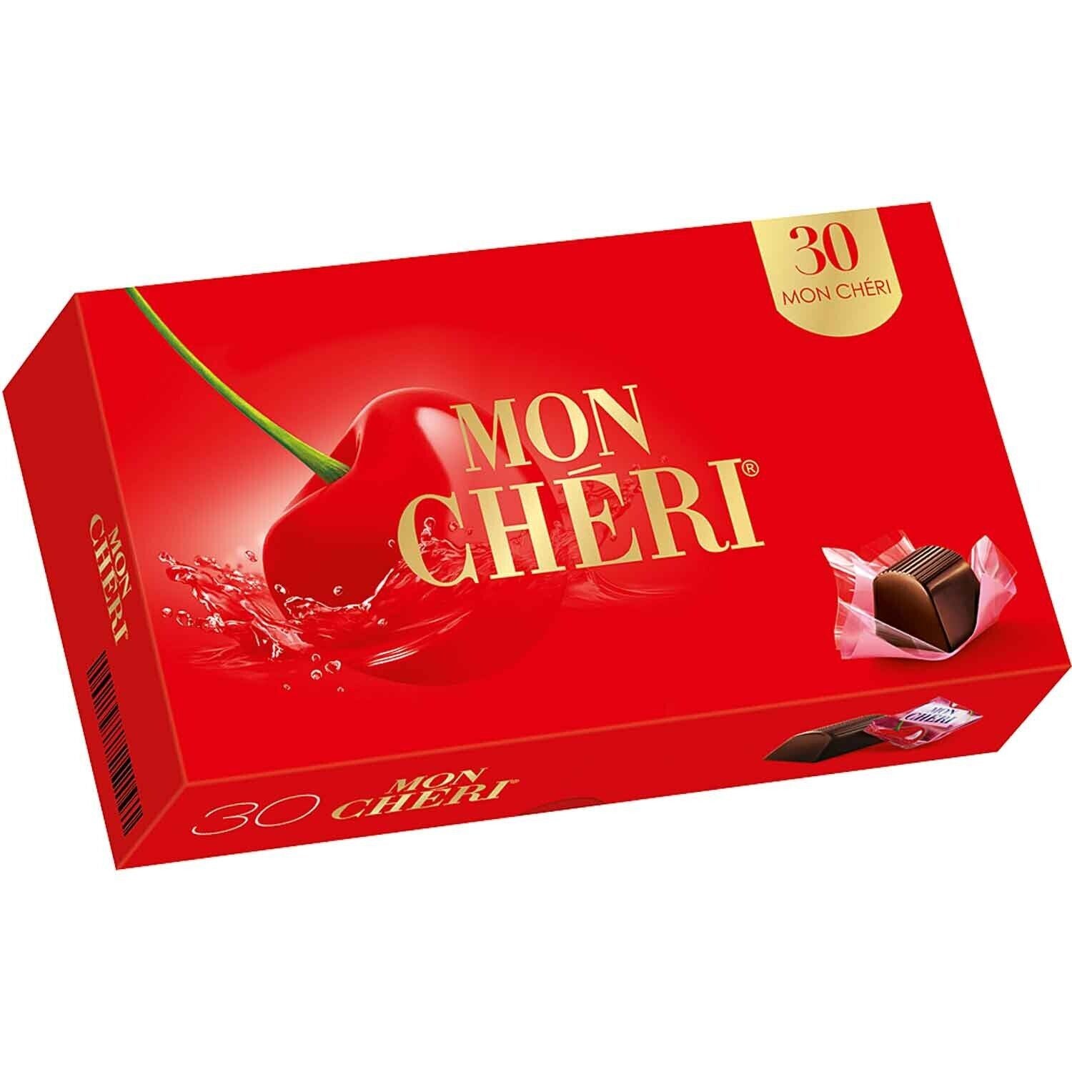 Ferrero Mon Cheri Chocolate Covered Cherries, 30 Pieces – European