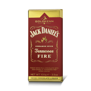 Goldkenn Jack Daniel's Tennessee Fire Milk Chocolate Bar