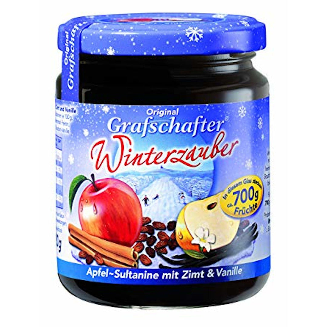 Grafschafter Apple Sultana Cinnamon Vanilla Winterzauber Spread - EuropeanDeli.com
