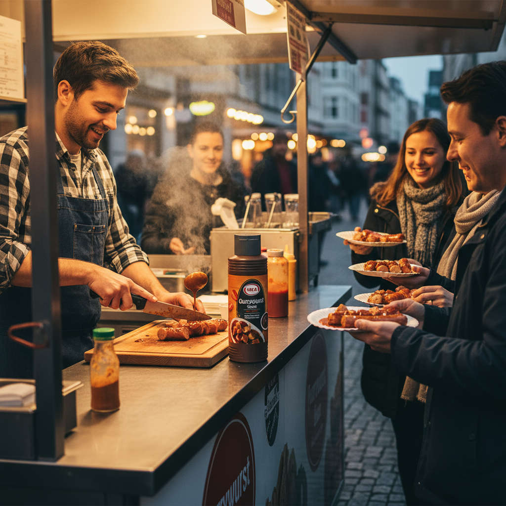 Hela Currywurst Sauce with Leicht Pikant (Light Spice)