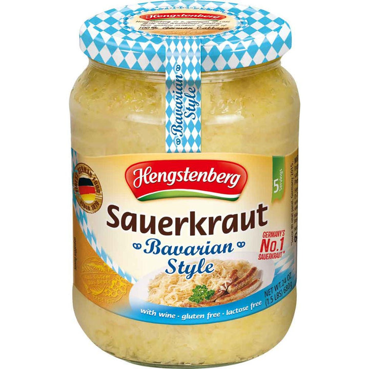 Hengstenberg Bavarian Wine Sauerkraut - EuropeanDeli.com
