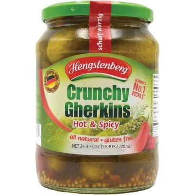 Hengstenberg Crunchy Gherkins Hot & Spicy - EuropeanDeli.com
