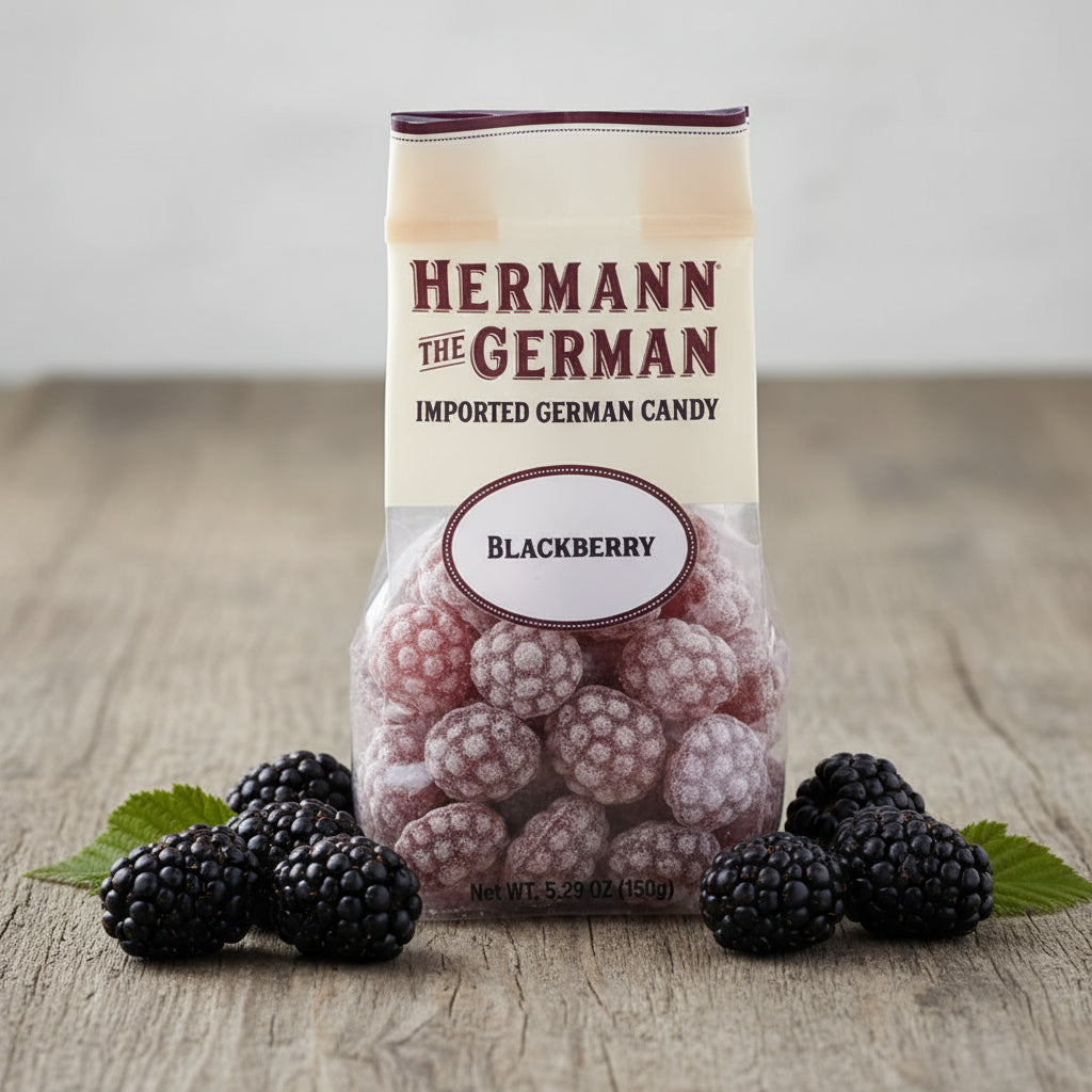 Hermann The German Blackberry Candy, image size:1024x1024