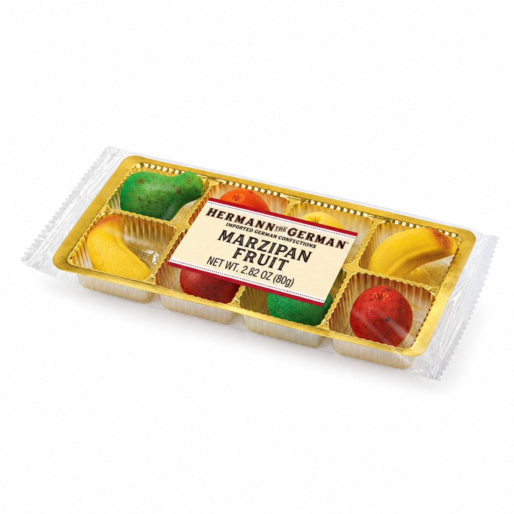 Hermann the German Marzipan Fruit 8-piece Tray