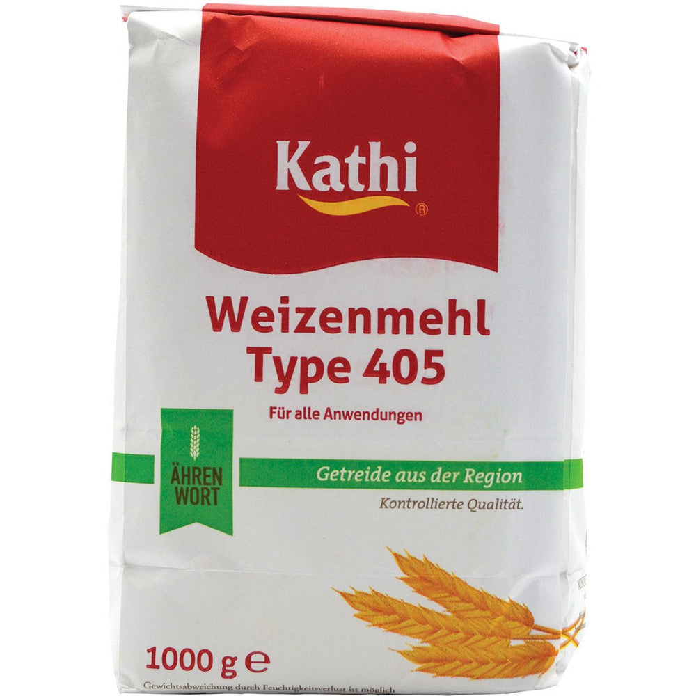 Kathi Weizenmehl Type 405 wheat flour, 1 kg bag close-up