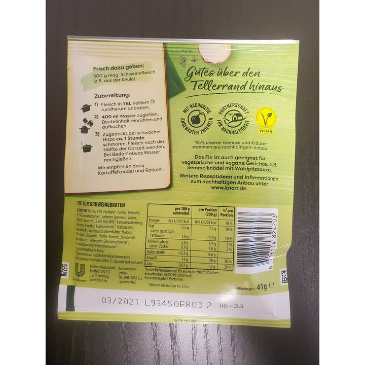 Knorr Fix Schweinebraten