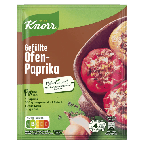 Knorr Fix Gefüllte Ofen-Paprika