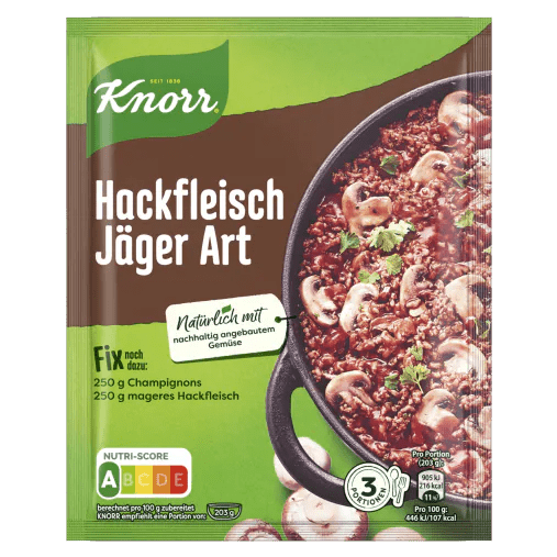 Knorr Hackfleisch Jäger Art