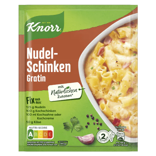 Knorr Nudel-Schninken Gratin