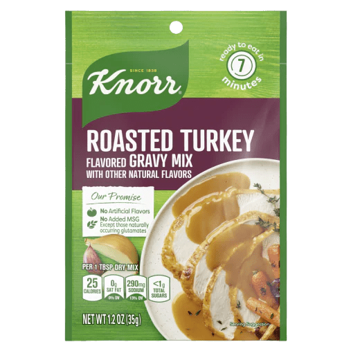 Knorr Roasted Turkey Gravy Mix pouch