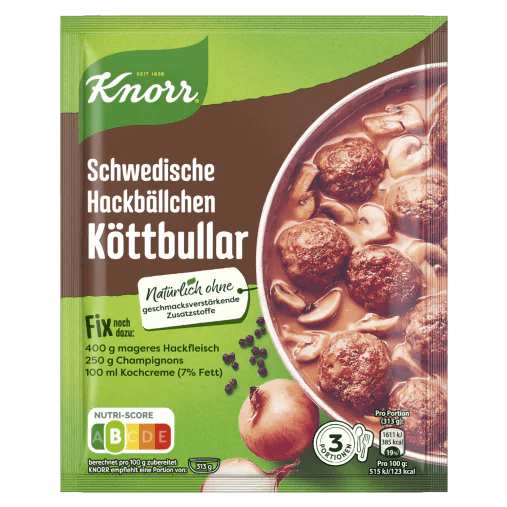 Knorr Schwedische Hackbällchen Köttbullar (Meatballs)