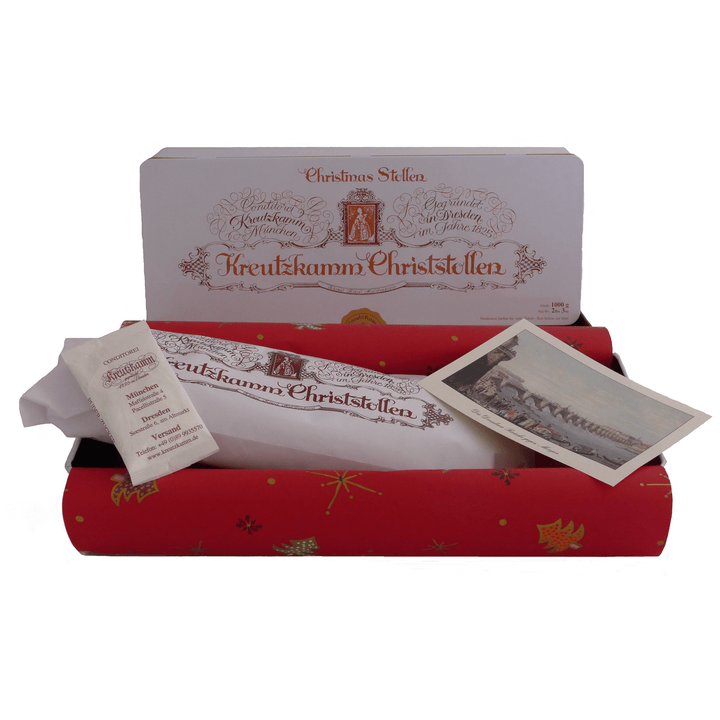 Kreutzkamm Raisin Stollen in Decorative Tin