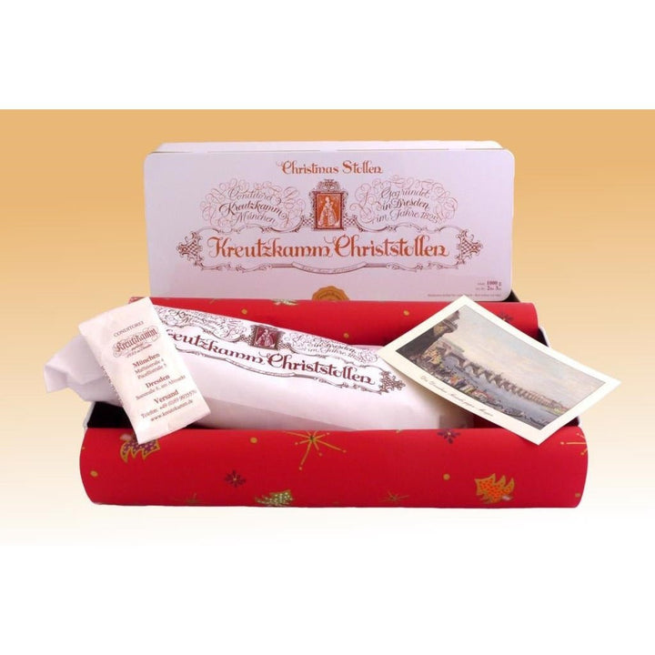 Kreutzkamm Raisin Stollen in Decorative Tin