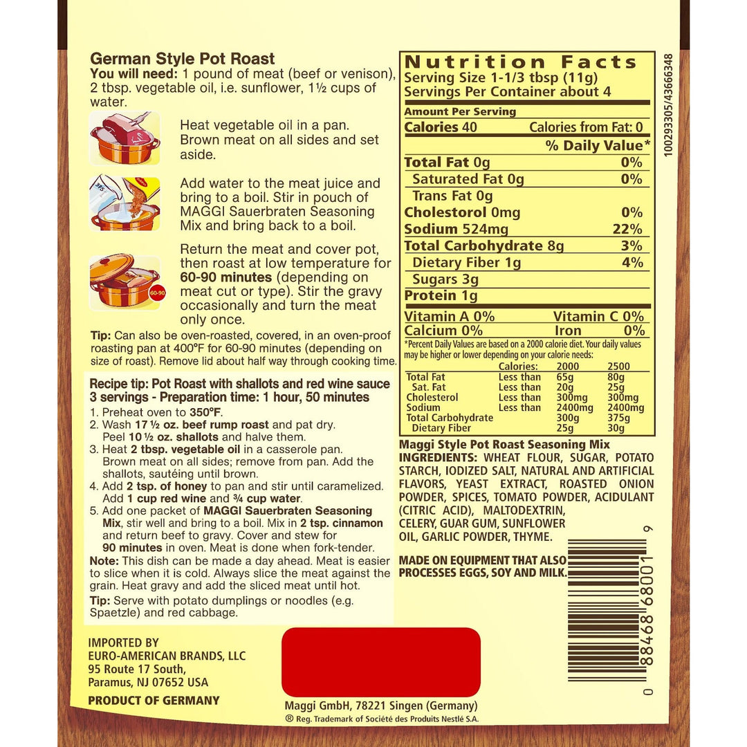 Maggi Sauerbraten Seasoning Mix - EuropeanDeli.com