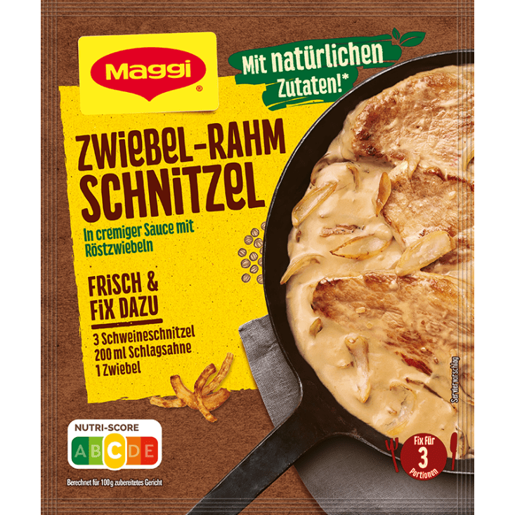 Maggi Zwiebel - Rahm Schnitzel