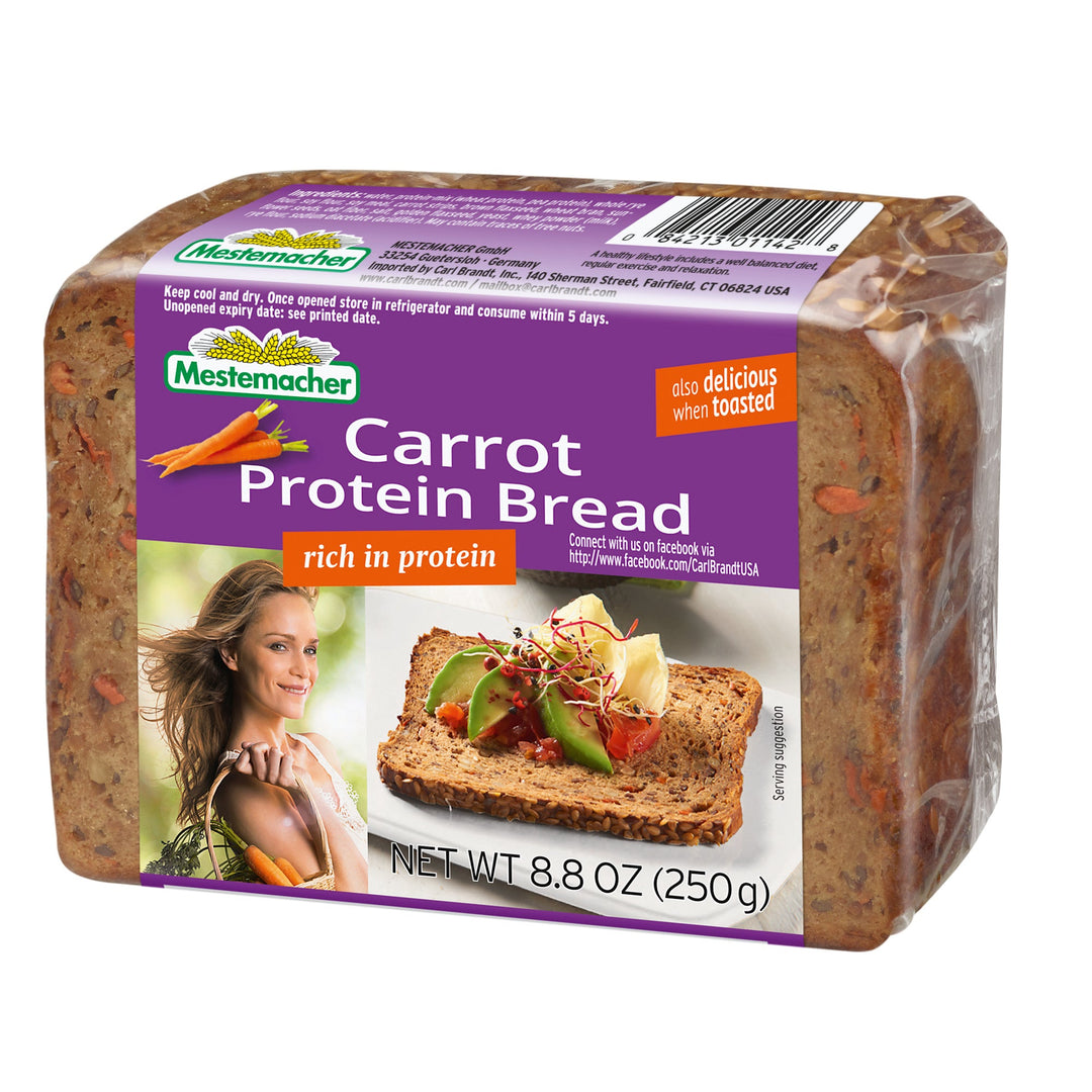 Mestemacher Carrot Protein Bread - EuropeanDeli.com