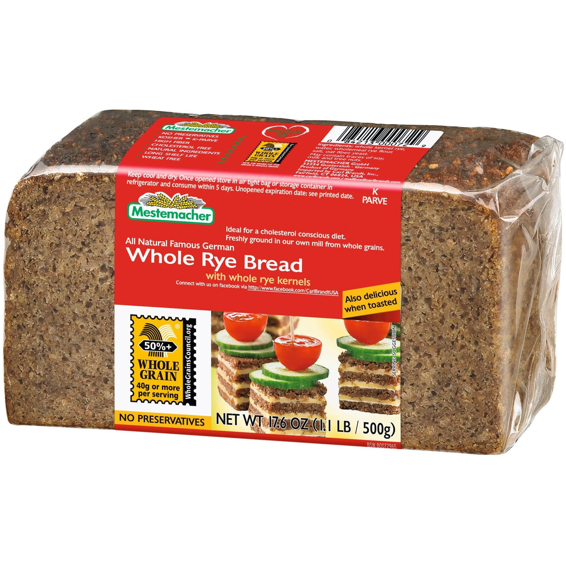 Mestemacher Whole Rye Bread