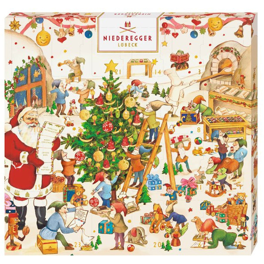 Niederegger Marzipan Mini Advent Calendar, Elves Workshop