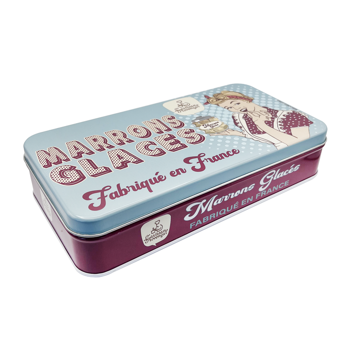 L' Artisan Provencal Candied Chestnuts in Retro Tin