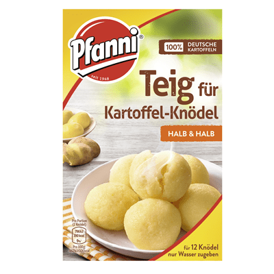 Pfanni Teig fur Kartoffel-Knodel Halb & Halb Mix