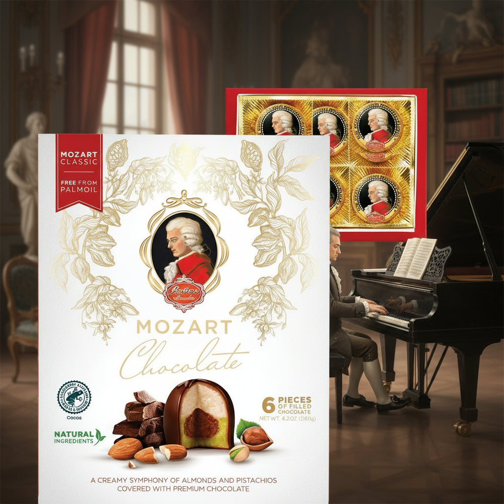 Reber Mozart Kugel, 6 pc. Portrait Box