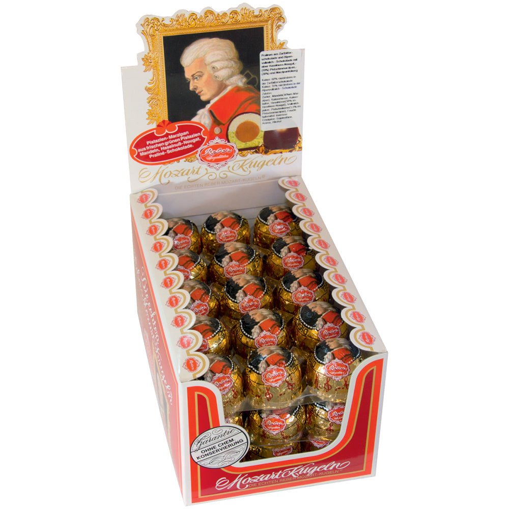 Reber Mozart Kugel in Bulk Display Box - EuropeanDeli.com