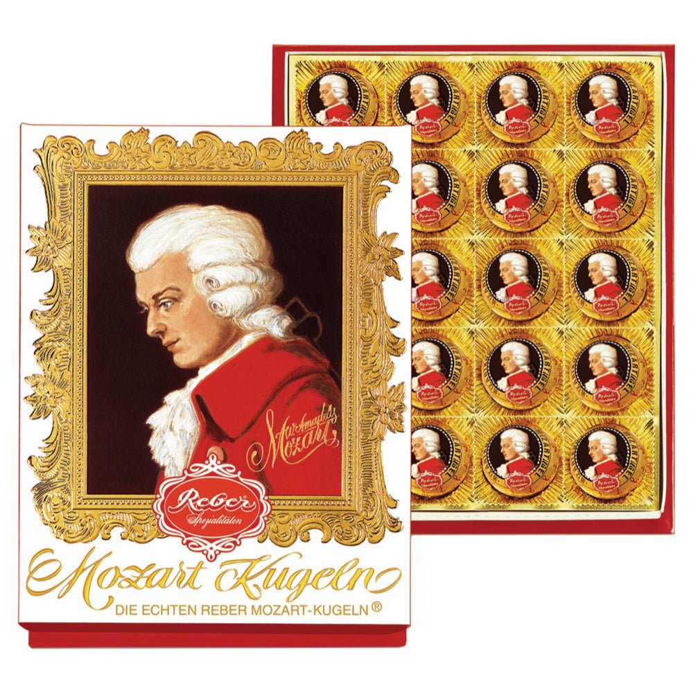 Reber Mozart Kugel in Large Portrait Gift Box - EuropeanDeli.com