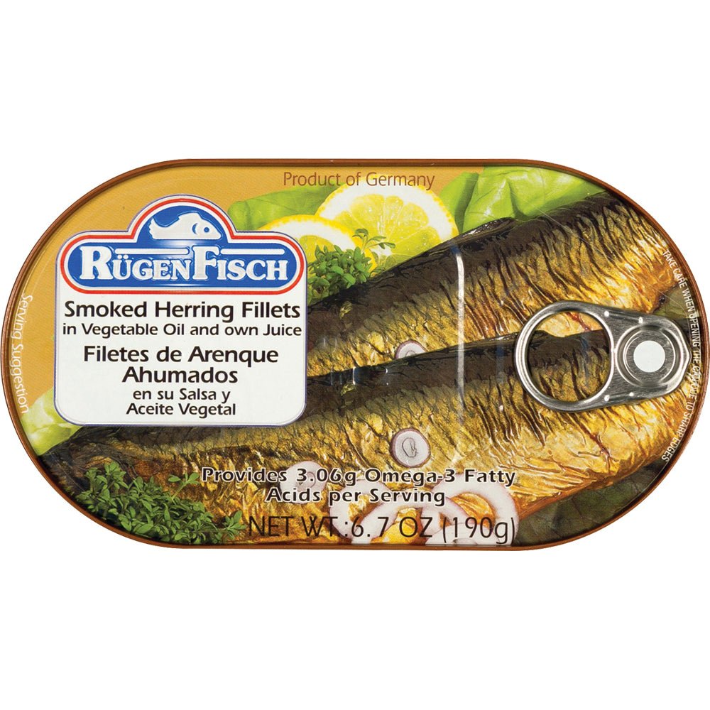 RugenFisch Smoked Herring In Oil - EuropeanDeli.com