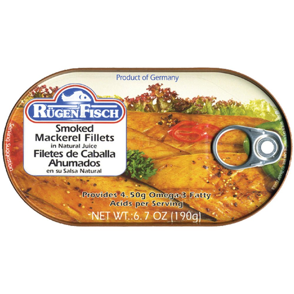 RugenFisch Smoked Mackerel In Natural Juice by Rügen Fisch