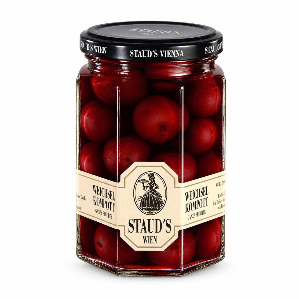 Staud's Sour Cherry Compote, 314 ml jar, front view