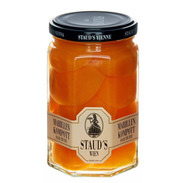 Staud's Marillen Röster apricot compote, 314 ml jar, front view