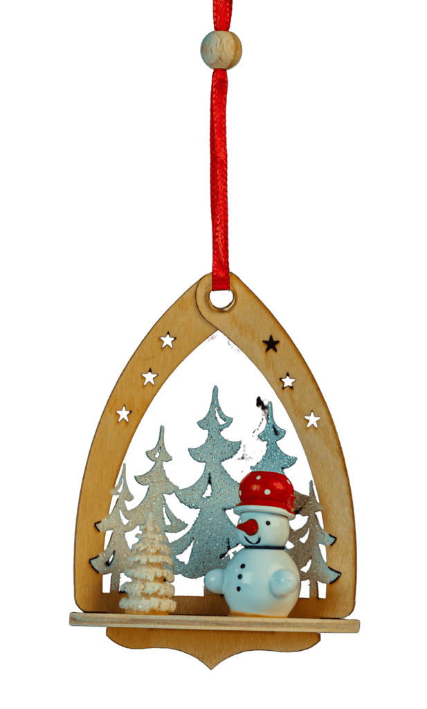 Wood Christmas Tree Ornament (Nativity Scene) - Forest Decor
