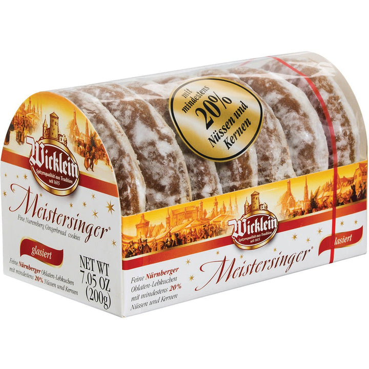 Wicklein Meistersinger Glazed Lebkuchen - 7 Pieces - EuropeanDeli.com